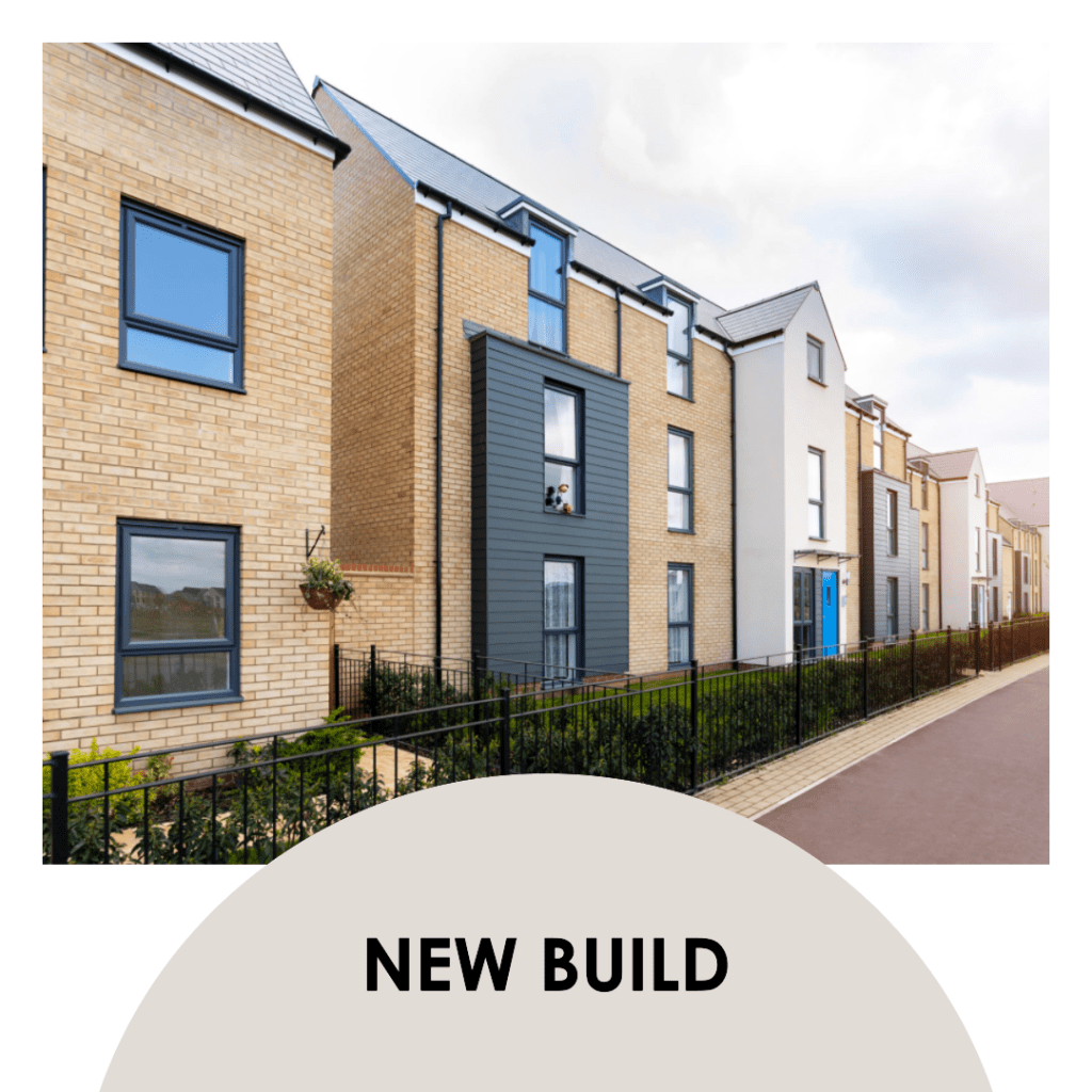 A picture of multiple new homes that have been constructed